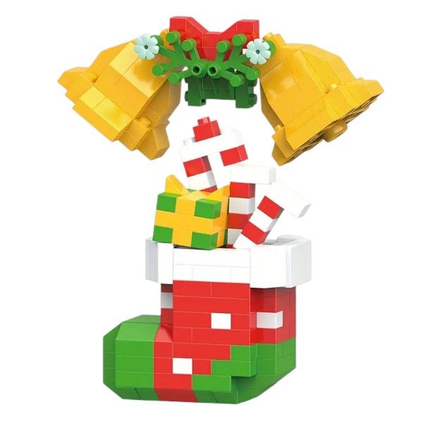 245 Piece Christmas Bell And Socks Building Blocks