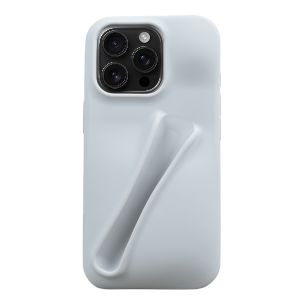 3D Phone Case With Lip Gloss Holder Compatible With iPhone 16 Pro - Grey