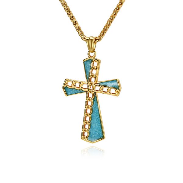 Cross Splicing Chain Pendant Necklace