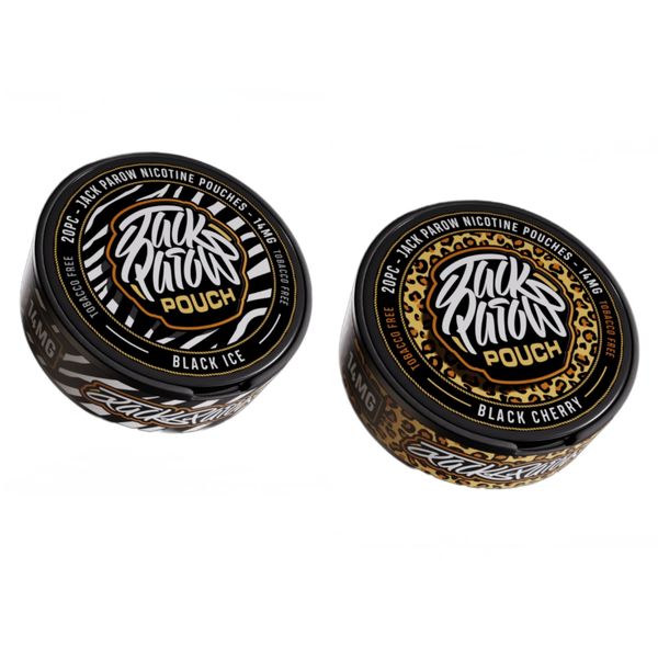 Jack Parow Nic Pouches (20 pcs) 6MG - Black Combo (Pack of 2)