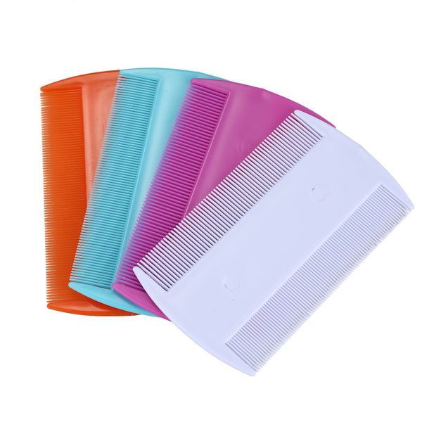 4 Double Sided Pet Flea Combs Fine Tooth Hair Combs