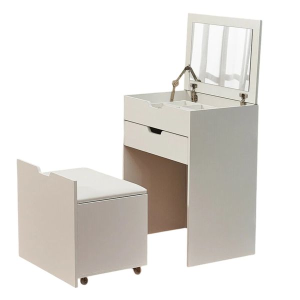 Modern Vanity Dressing Table With Mirror and Lights