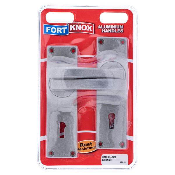 FORT KNOX Handles Only Satin Chrome Aluminium Q:1 M6C20