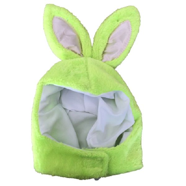 Bunny Hood with Ears for Kids Yellow
