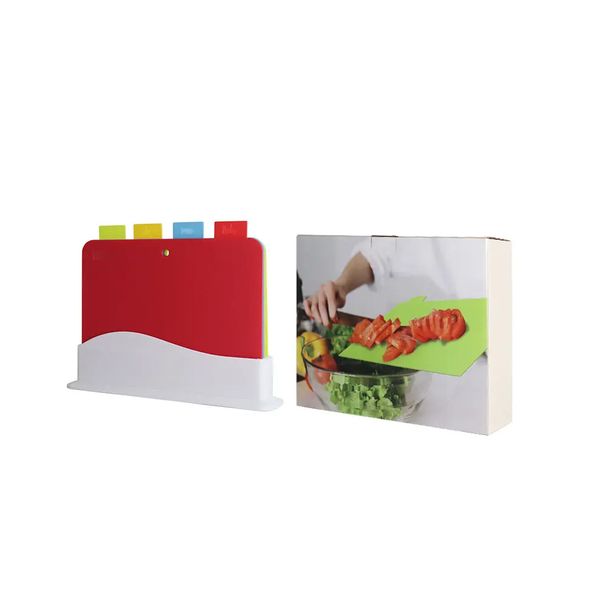 4Pcs Thickening Cutting Mat Set Kitchen Cutting Board Set