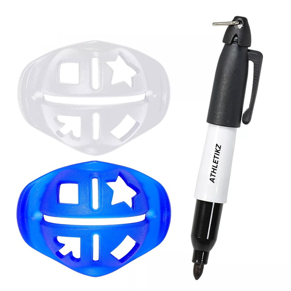 Athletikz Golf Ball Marker Tool With Pen - Ball Alignment and Identifier Kit