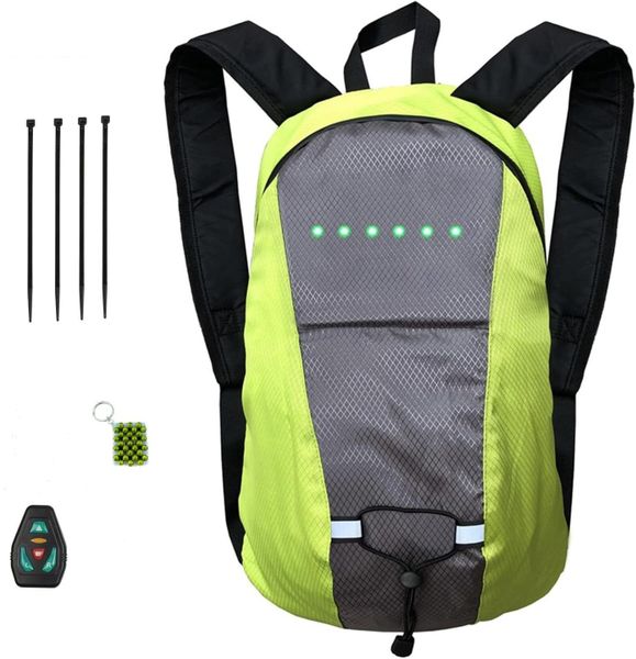 15L Reflective Sports Bag with LED Indicator &amp; Remote Control and Key Chain