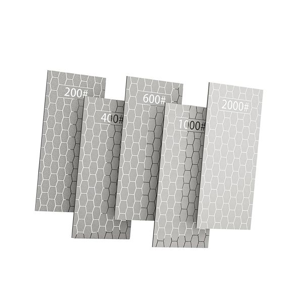 5 Piece Diamond Sharpening Stone Knife Sharpening Stone With Non-slip Mat