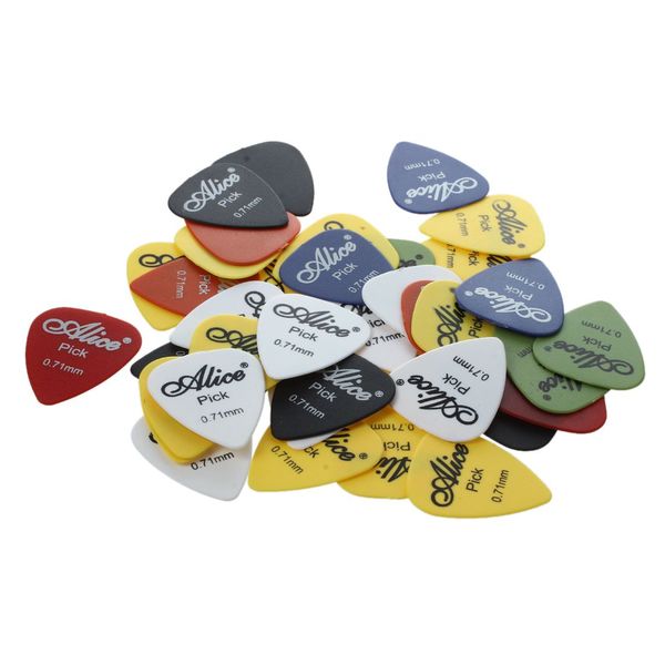 Alice 40 Pcs 0.71Mm Smooth Nylon Medium Electric/Acoustic Guitar Picks