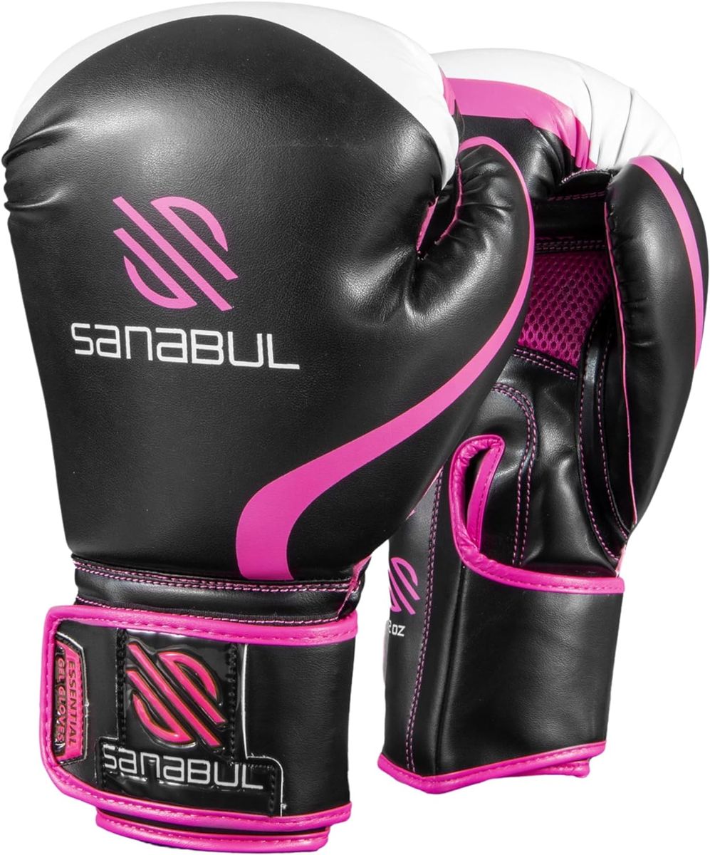 Sanabul Pink Essential Boxing Gloves - 14oz