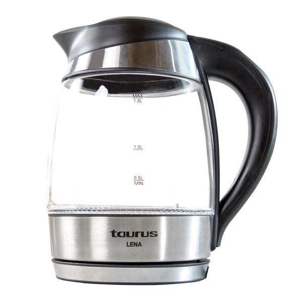 Taurus Kettle Digital 360 Degree Cordless Glass Black 1.7L 2200W "Lena