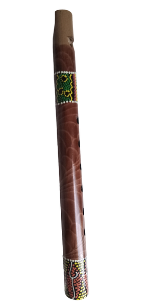 Bamboo Flute With 6 Tone Holes - Green Dot Lane