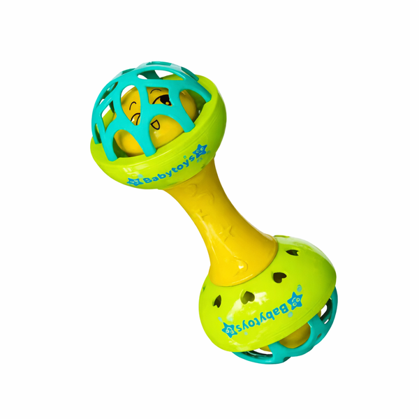Baby Hand Shaker Rattle Toy for Sensory Play and Grip Training