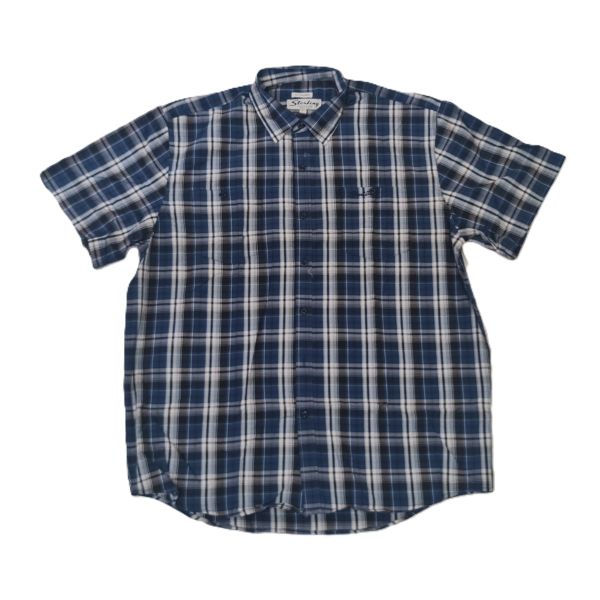 Sterling Check Shirt Navy/Black/White image