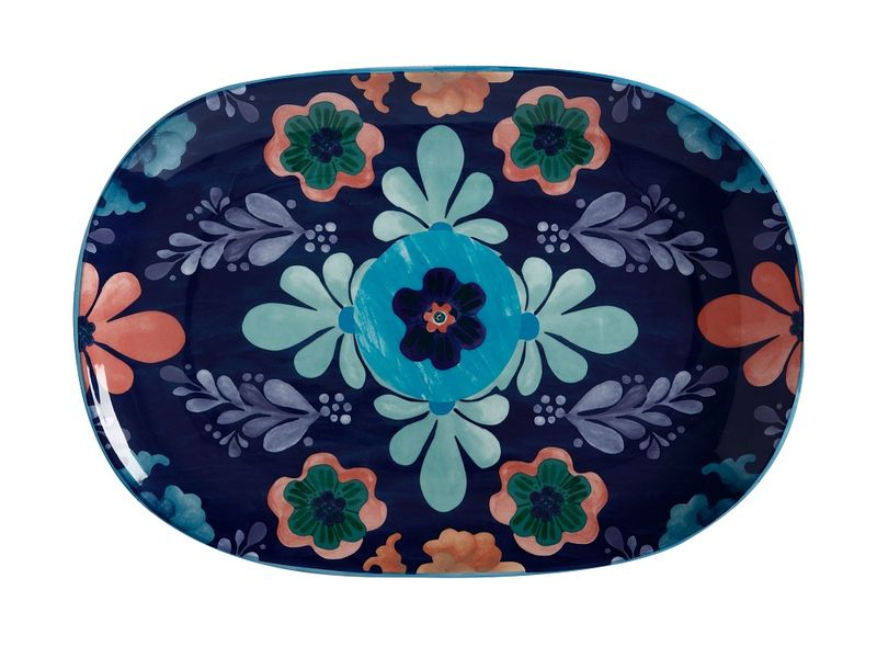 Maxwell and Williams Majolica Oblong Platter 40X28cm - Blue