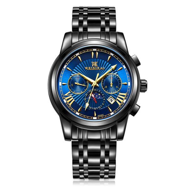 Wesker Watch Swiss New Men's Multi functional Business Trend Waterproof Ful