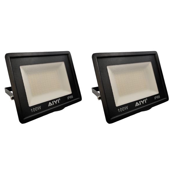 2-Pack Aiyi 100W LED Flood Light AY399-009