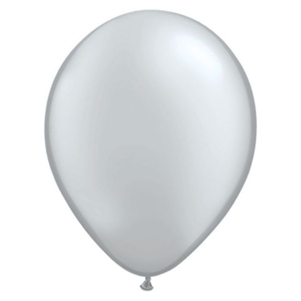 11 Inch Latex Rnd Silver 100