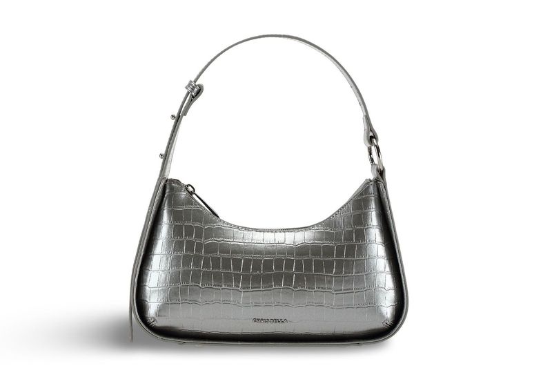 Chrisbella Classic Shoulder Bag - Silver