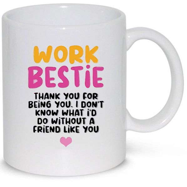 Work Bestie Birthday Christmas Coworker Gift 11Oz Coffee Mug