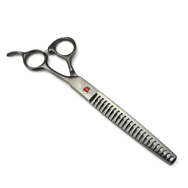 7.5 Inch Black Fishbone Pet Grooming Pet Hair Trimming Scissors