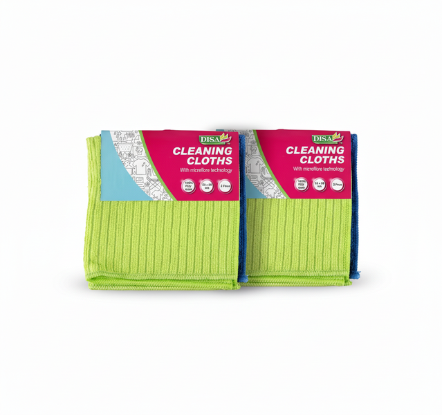 Disa Microfiber Cleaning Cloths 30x30cm, 2 Piece Set - 2 Pack