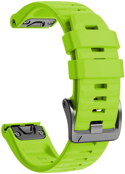 Silicone Strap Compatible with Fenix 6X (26MM)-Lime