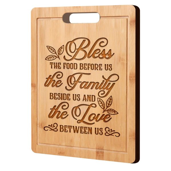 Bamboo Cutting Board with Handle Engraved Christian Religious Gifts for Her