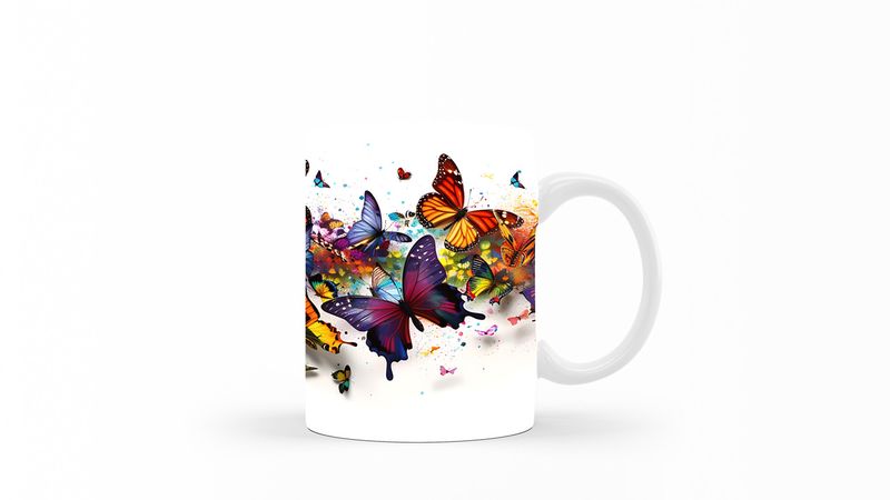 Designer Art Coffee Mug -063-Butterfly
