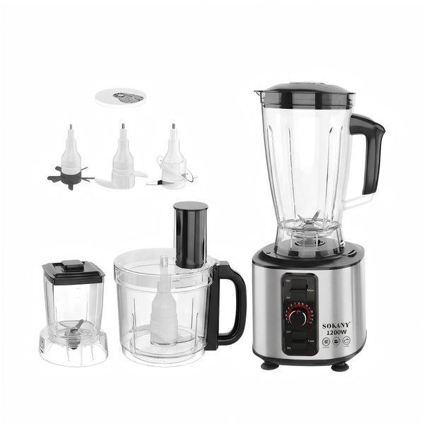 1200W 7in1 Electric Food Processor Blender Grinder Meat Mincer&amp;Dough Mixer