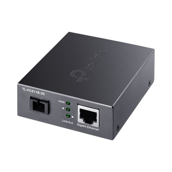 TP-Link FC311B-20 Omada Gigabit WDM Media Converter with 20km Fiber Support