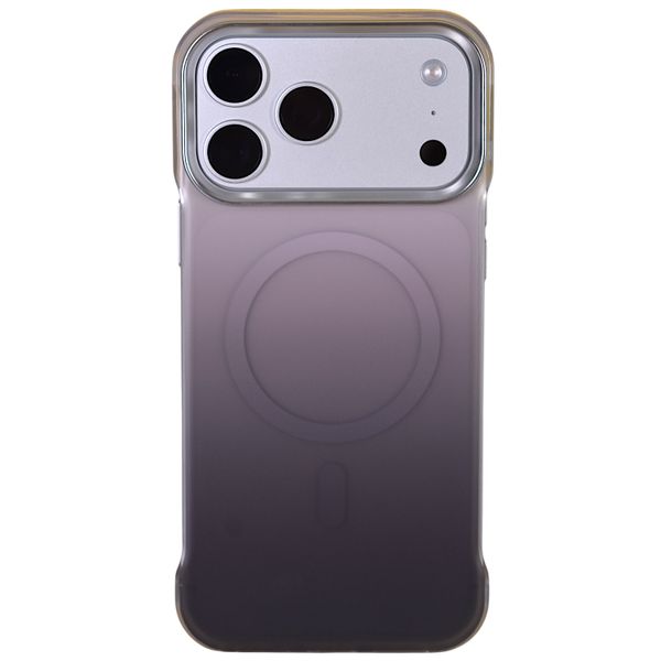 Gradient Transparent Magnetic Phone Case - Compatible with iPhone - Black