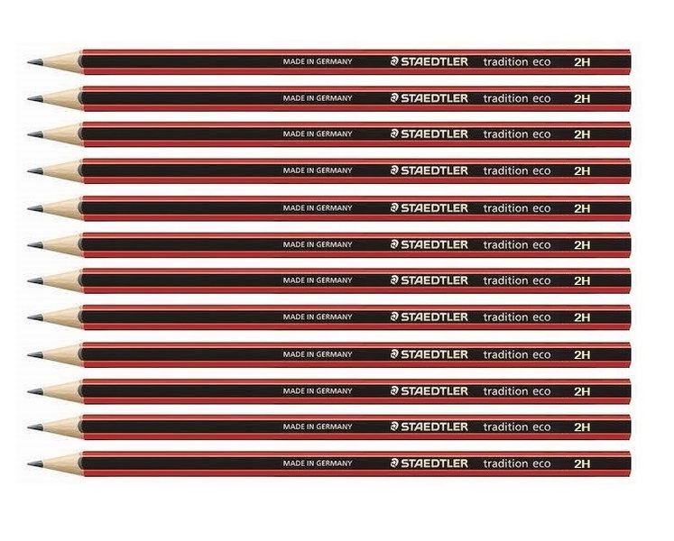 Steadtler Tradition ECO 2H Pencils - 180T-2H Box of 12