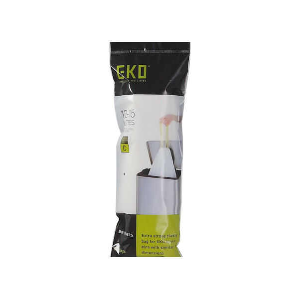 EKO Plastic Drawstring Bag Type C - White - 10-15L