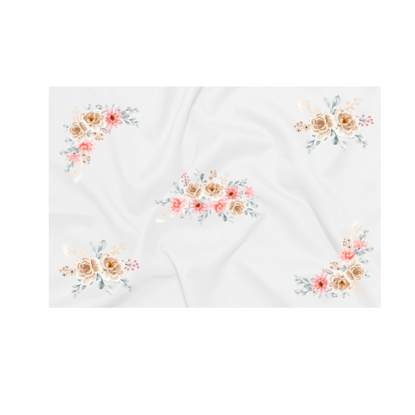 Baby Blanket - Flowers Pink