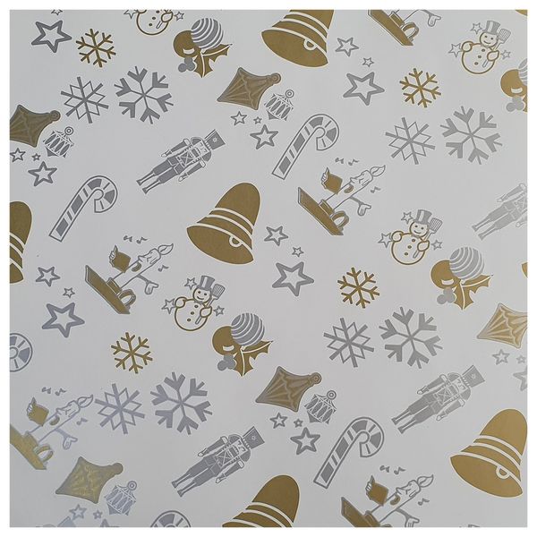 Gift Wrapping Paper - 5m Roll - Xmas Bell