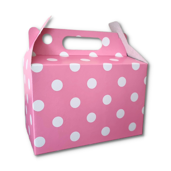 Light Pink with White Polka Dots Party Box