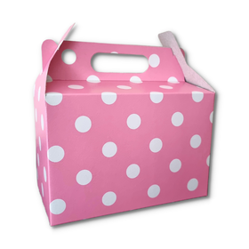 Light Pink with White Polka Dots Party Box | Shop Today. Get it ...