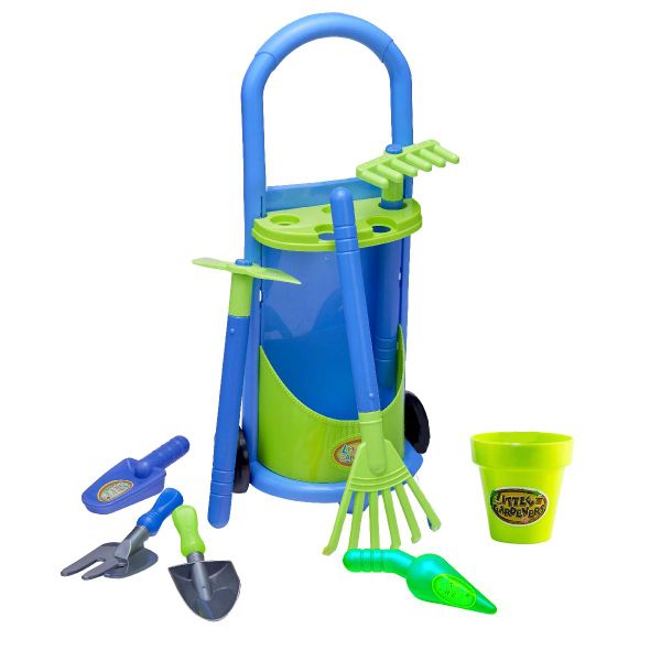 Kids Gardening Tool Set - 7pcs set With Wheels
