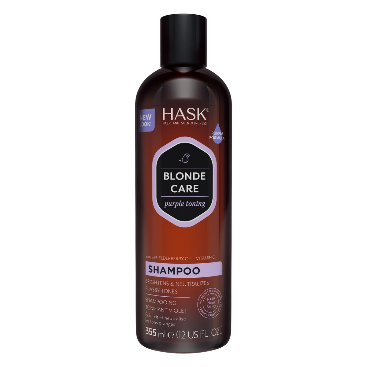 Hask Blonde Care Purple Toning Shampoo 355ml