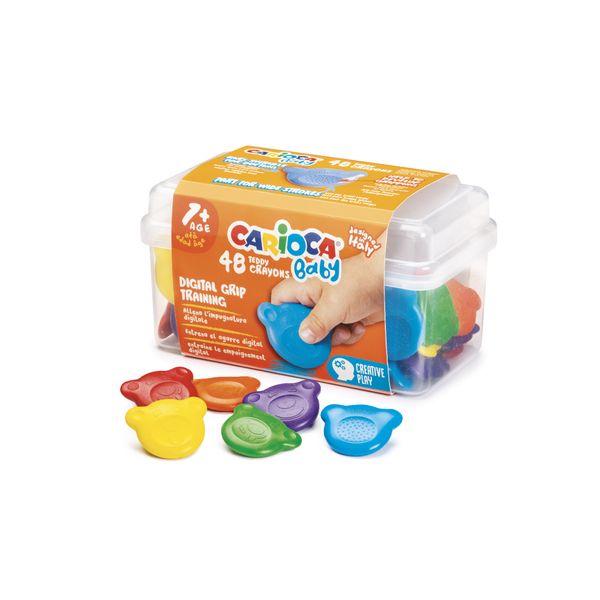 Carioca Teddy Crayons Tub