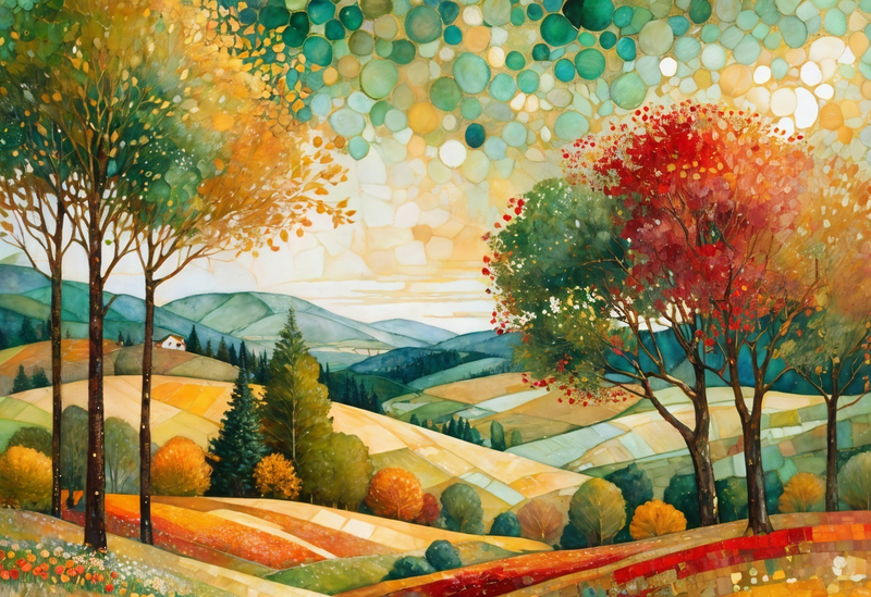 Modern Canvas Wall Art Home Decor - Autumn Landscape 01
