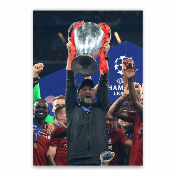 Jurgen Klopp UCL Trophy Poster - A1