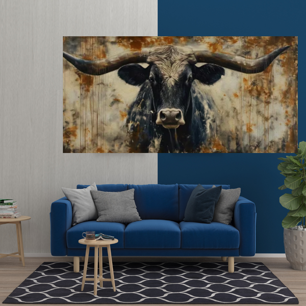 Longhorn Nguni Bull Wall Art