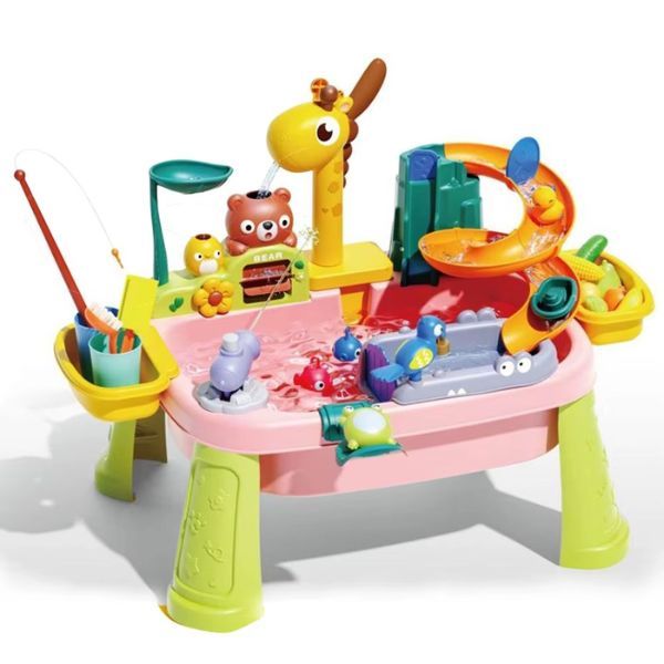 Funny Plastic Recirculating Water Wash Basin Vegetable Toy Set