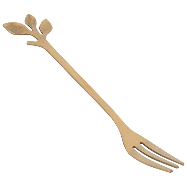 Dessert Spoon Fork Set,20 Pcs 4.7 Inch Cake Fork,Coffee Spoon,Creative Gold