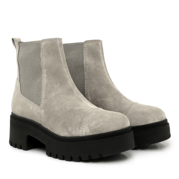 Usaflex Chelsea Chunky Suede Boot - Taupe