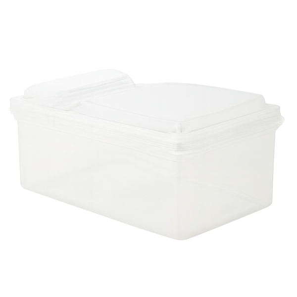 6 Pack- Multi-Purpose Clear Plastic Storage Container Set With Airtight Lid