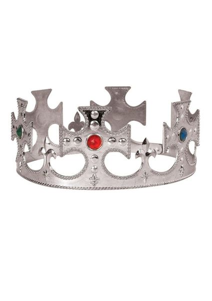 Silver Kings Crowns - Pack of 5