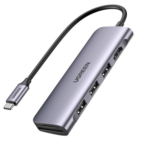 UGreen USBC to 3XUSB3.0+HDMI+TF/SD-GY